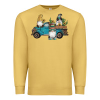 Antique Gold western gnomes truck sunflowers cactus gemstone leopard glitter serape Premium Sweatshirt - Artiststas