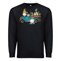 Black western gnomes truck sunflowers cactus gemstone leopard glitter serape Premium Sweatshirt - Artiststas