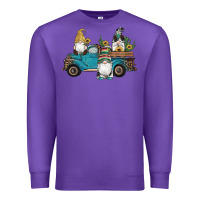 Purple western gnomes truck sunflowers cactus gemstone leopard glitter serape Premium Sweatshirt - Artiststas