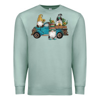 Seafoam western gnomes truck sunflowers cactus gemstone leopard glitter serape Premium Sweatshirt - Artiststas