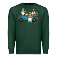 Sports Green western gnomes truck sunflowers cactus gemstone leopard glitter serape Premium Sweatshirt - Artiststas