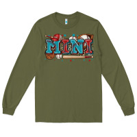 Army Green mini baseball Long Sleeve Tee - Zillion Design Studio