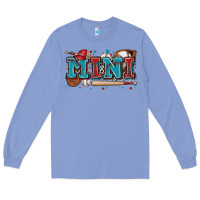 Colony Blue mini baseball Long Sleeve Tee - Zillion Design Studio