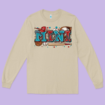 Mini Baseball Long Sleeve Tee Designed By Zillion Design Studio