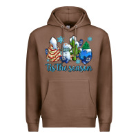 Chestnut tis the season christmas tree  cake winter and snowman Premium Hoodie - AdoDesignShop