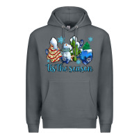 Rock tis the season christmas tree  cake winter and snowman Premium Hoodie - AdoDesignShop