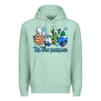 Seafoam tis the season christmas tree  cake winter and snowman Premium Hoodie - AdoDesignShop
