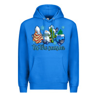 True Royal tis the season christmas tree  cake winter and snowman Premium Hoodie - AdoDesignShop