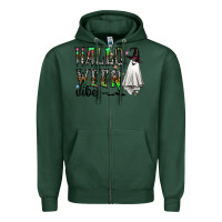 Sports Green halloween vibes Zipper Hoodie - CowhideDigitalArt