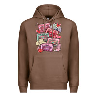 Chestnut valentines day cassette tapes Premium Hoodie - MaliasSmallBusiness