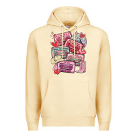 Pina Colada valentines day cassette tapes Premium Hoodie - MaliasSmallBusiness