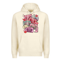 Sandshell valentines day cassette tapes Premium Hoodie - MaliasSmallBusiness