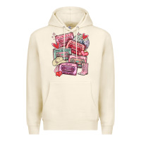 Tofu valentines day cassette tapes Premium Hoodie - MaliasSmallBusiness