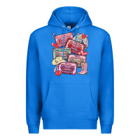 True Royal valentines day cassette tapes Premium Hoodie - MaliasSmallBusiness