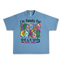 Pebble Blue I'm ready for second grade but is it ready for me Urban Heavy Tee - RanaPortraitStore