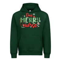 Forest Green one merry nurse Urban Hoodie - MaliasSmallBusiness