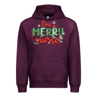 Mauve Wine one merry nurse Urban Hoodie - MaliasSmallBusiness