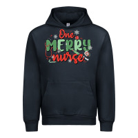Navy one merry nurse Urban Hoodie - MaliasSmallBusiness