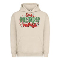 Pigment French Oak one merry nurse Urban Hoodie - MaliasSmallBusiness