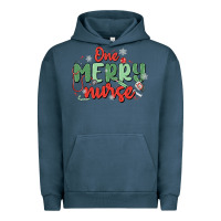 Pigment Midnight Navy one merry nurse Urban Hoodie - MaliasSmallBusiness