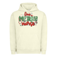 Pigment Pistachio one merry nurse Urban Hoodie - MaliasSmallBusiness