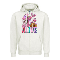 Oatmeal Heather he is alive easter Zipper Hoodie - Neo Western