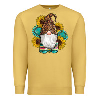 Antique Gold western gnomes sunflowers gemstones leopard serape cowhide glitter Premium Sweatshirt - Artiststas