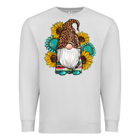 Dove Grey western gnomes sunflowers gemstones leopard serape cowhide glitter Premium Sweatshirt - Artiststas