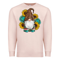 Pale Pink western gnomes sunflowers gemstones leopard serape cowhide glitter Premium Sweatshirt - Artiststas