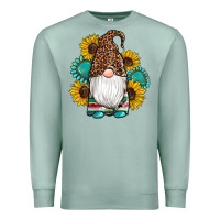 Seafoam western gnomes sunflowers gemstones leopard serape cowhide glitter Premium Sweatshirt - Artiststas