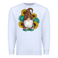 White western gnomes sunflowers gemstones leopard serape cowhide glitter Premium Sweatshirt - Artiststas
