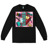 Black teacher Long Sleeve Tee - AdoDesignShop