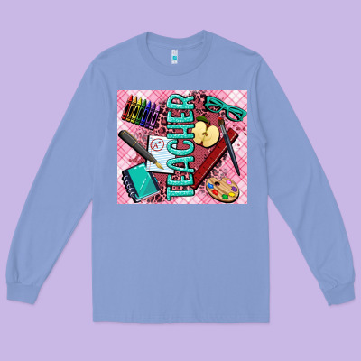 Teacher Long Sleeve Tee Designed By Adodesignshop