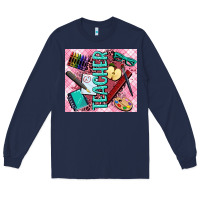 Navy teacher Long Sleeve Tee - AdoDesignShop