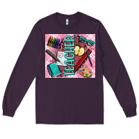 Plum teacher Long Sleeve Tee - AdoDesignShop