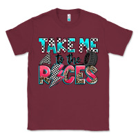 Burgundy take me to the races Classic Tee - Zillion Design Studio