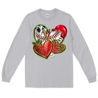 Moon Dust baseball with strawberry hearts Long Sleeve Tee - texasbilliewilder