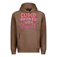 Chestnut cupid rhymes with stupid Premium Hoodie - MaliasSmallBusiness