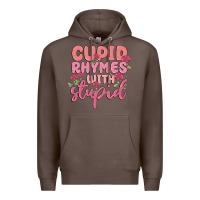 Coffee cupid rhymes with stupid Premium Hoodie - MaliasSmallBusiness