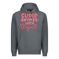 Rock cupid rhymes with stupid Premium Hoodie - MaliasSmallBusiness