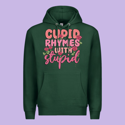 Cupid Rhymes With Stupid Premium Hoodie Designed By Maliassmallbusiness