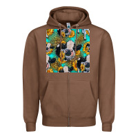 Chestnut holstein cow seamless pattern Zipper Hoodie - HRA Design Shop