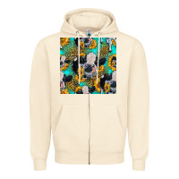 Sandshell holstein cow seamless pattern Zipper Hoodie - HRA Design Shop