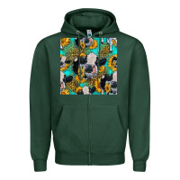 Sports Green holstein cow seamless pattern Zipper Hoodie - HRA Design Shop