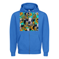True Royal holstein cow seamless pattern Zipper Hoodie - HRA Design Shop
