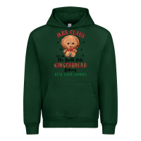 Forest Green mrs claus the north pole gingerbread bakery real g Urban Hoodie - MaliasSmallBusiness