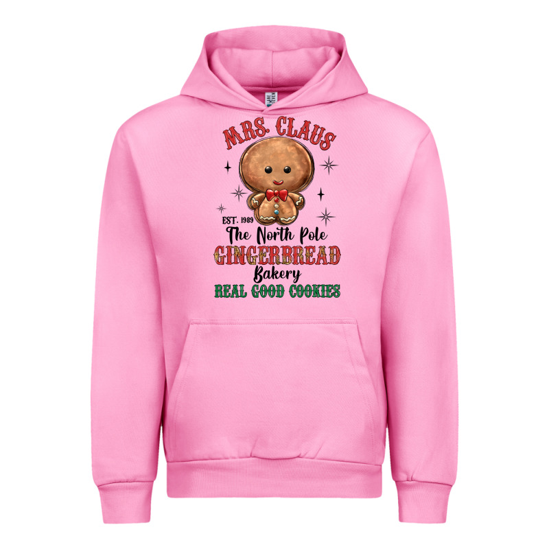 Mrs Claus The North Pole Gingerbread Bakery Real G Urban Hoodie by MaliasSmallBusiness | Teevron