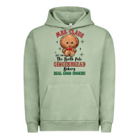 Pigment Oil Green mrs claus the north pole gingerbread bakery real g Urban Hoodie - MaliasSmallBusiness