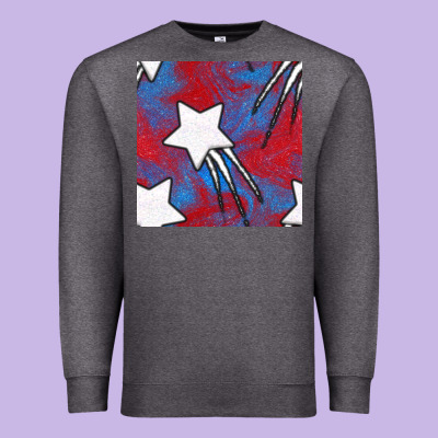 Glitter 4th Of July Seamless Pattern Premium Sweatshirt Designed By Bundleandbundleshop