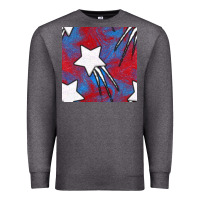 Charcoal Heather Glitter 4th Of July Seamless Pattern Premium Sweatshirt - BundleAndBundleShop